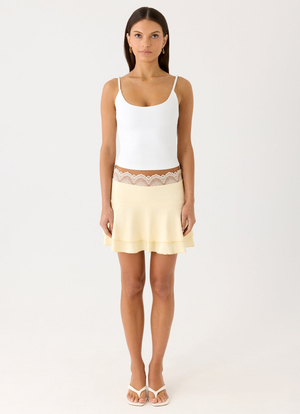 Aleenah Mini Skirt - Yellow