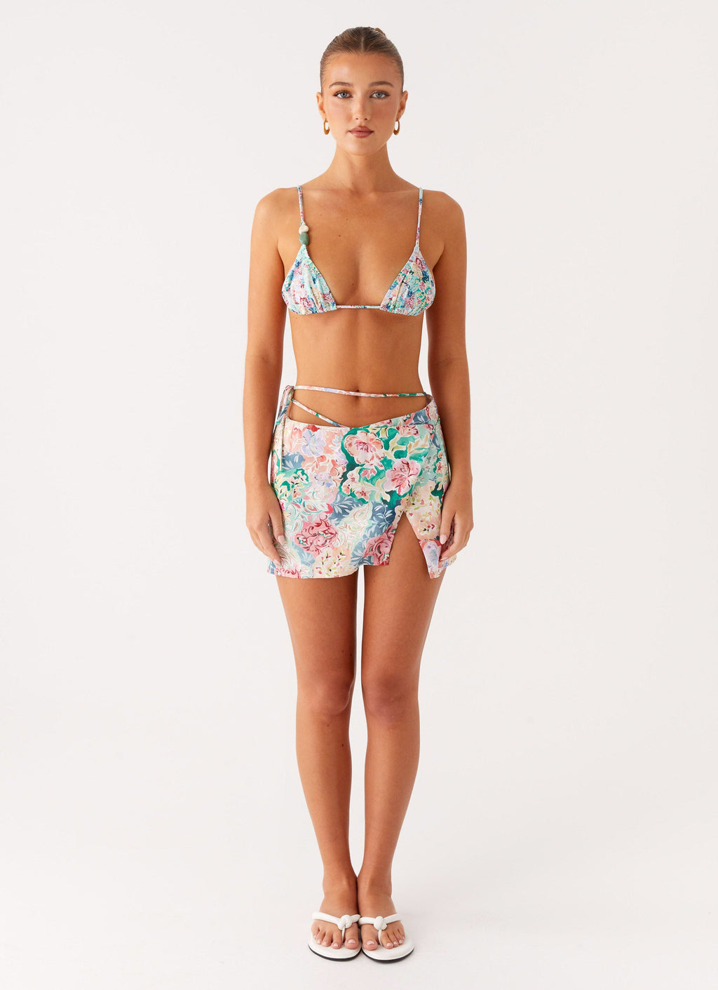 Miradelle Wrap Mini Skirt - Santorini Floral